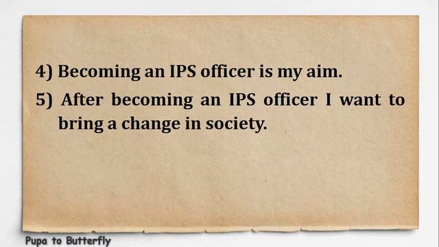 10 Lines on IPS Officer in English | My ambition is to become IPS officer | Few Lines on IPS Office смотреть онлайн