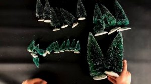 ??Cheap Christmas Village Pine Trees - Unboxing & REVIEW - Black Magic Craft