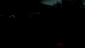 НОЧНОЙ АРХАНГЕЛЬСК ИЗ ОКНА ПОЕЗДА  (МОСТ)