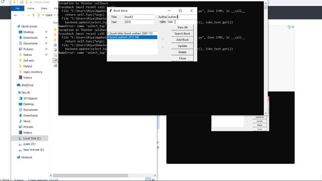 Book Store In Python With Source Code | Source Code & Projects