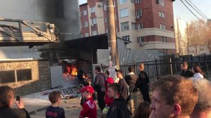 Пожар Пенза ТЦ Онежский 21.04.2019 г.