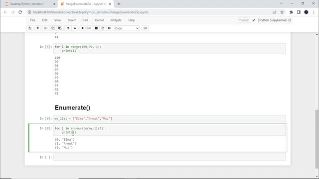 PYTHON DERSLERİ #21 | Range-Enumerate-Zip Fonksiyonları смотреть онлайн