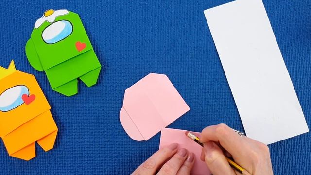 Among Us из бумаги. Поделки оригами. смотреть онлайн