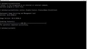 Install Telnet on Windows 10