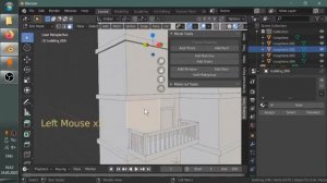 использование Building Tools для быстрого создания моделей зданий в Blender