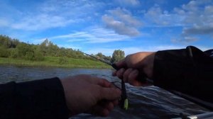 Рыбалка с лодки на реке Ока. Рязанская обл