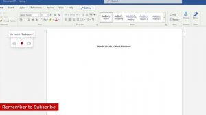 How to Dictate a Document in Microsoft Word