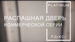 Холодильные распашные двери "Platinum" коммерческой серии для холодильных складов, магазинов и кафе