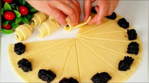 Необычное Сочетание,РОГАЛИКИ с Изюмом _ Рогалики на Скорую Руку_.mp4