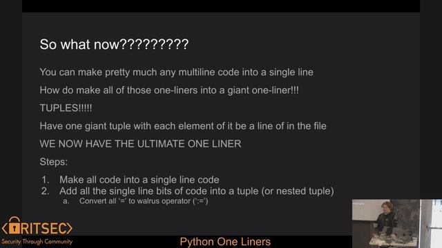 Python One Liners - Max Fusco