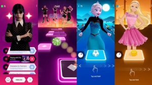 Wednesday Dance | BLACKPINK 'How You Like That' | Elsa 'Let It Go' | Aqua Barbie Girl | Songs Games