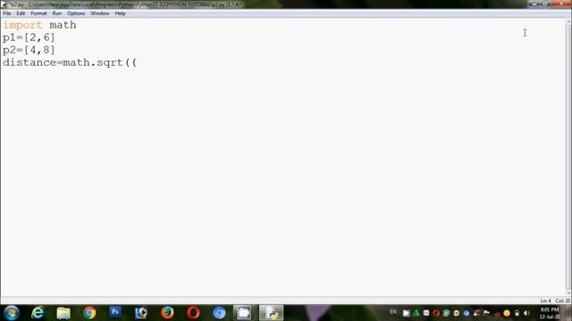 Python Program to Finding the Distance between Two Points in Tamil смотреть онлайн