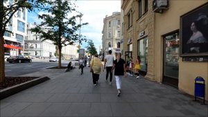 Москва. Прогулка по Тверской улице от Триумфальной площади до Пушкинской 17.06.2018  走在莫斯科