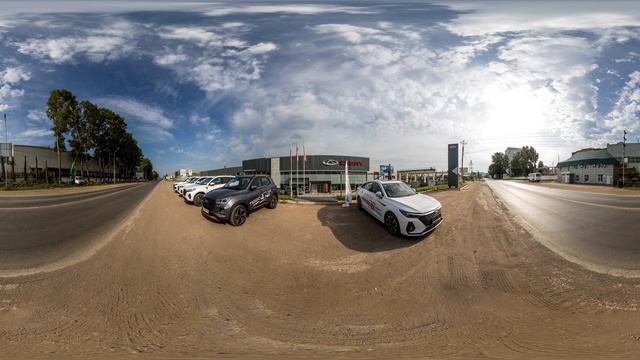 Автосалон Chery вид с Северной смотреть онлайн
