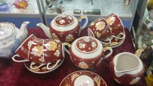 #Барахолка в магазине Фарфор СССР Вербилки чайные сервизы цены.