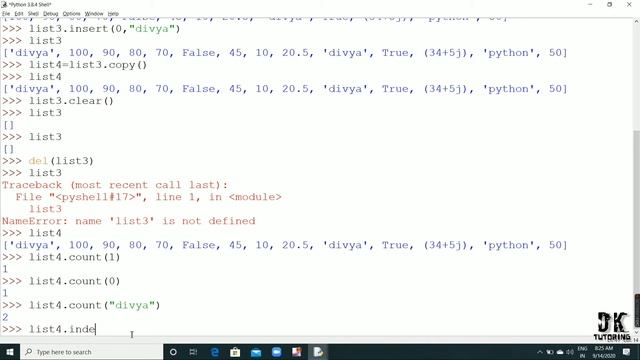 Core data type (LIST) Part 2 | List methods | sorting | Python Tutorial | Introduction to python