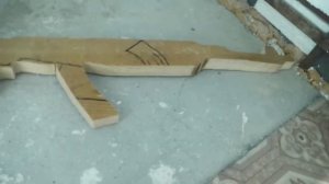 Как зделать AK-47 из дерева