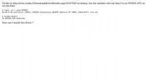 No NVIDIA GPU detected
