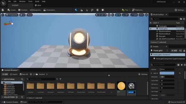 Emissive Material in Unreal Engine 5 - Glow | Neon Effect Tutorial