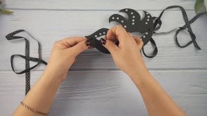 Карнавальная маска из фоамирана на Новый год "Шарм по-королевски"