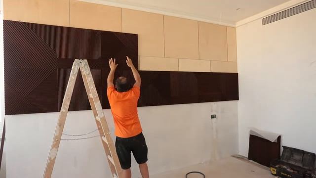 Монтаж стеновые панели ESSE Фрезерованные панели Термоясень