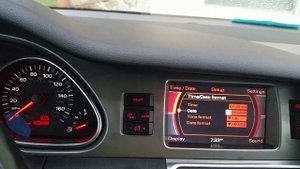 How to set time and date on audi q7