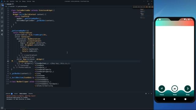 Flutter - Custom App Bar Gradient Design смотреть онлайн