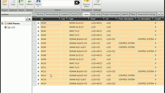 CADMATIC Electrical 16 - Bulk editing of project information in Excel смотреть онлайн