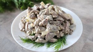 Салат с сердцем
