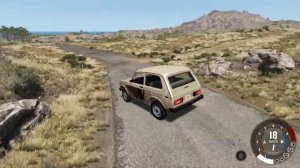 Off road, на Ниве по горам (BeamNG.drive)