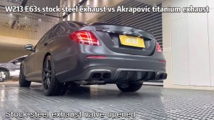 W213 E63s Akrapovic Titanium Cat-back Exhaust System