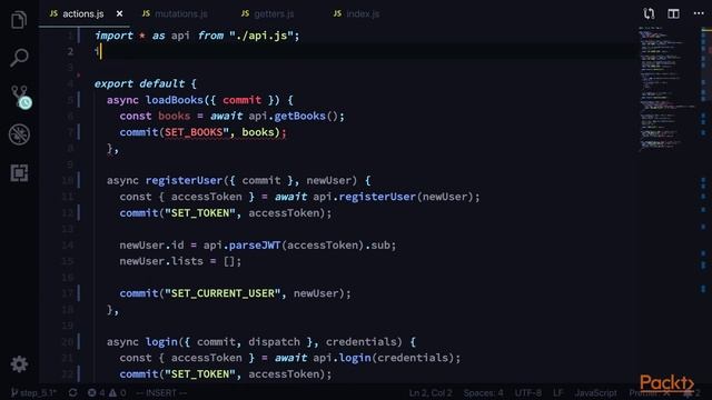 Hands-On Vuex for Vue.js Applications : File Organization | packtpub.com
