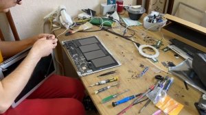 Зависает тормозит из за неисправной батареи MacBook Air 13 Mid 2012 A1466 #macbookair