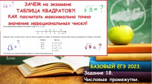 Базовый ЕГЭ 2025. Задание 13. Числовые промежутки. Корни. ОГЭ по математике 2025.