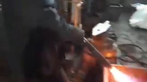 Высадка головы болта М48 на горизонтально-ковочной машине