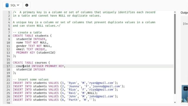 SQL Primary Key vs Unique Key Constraint in Hindi | SQL unique key example in DBMS #sqltutorial #sq
