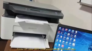 Tes Print & Scan di Printer  HP Laser MFP 135a Monochrome (Print Scan Copy)