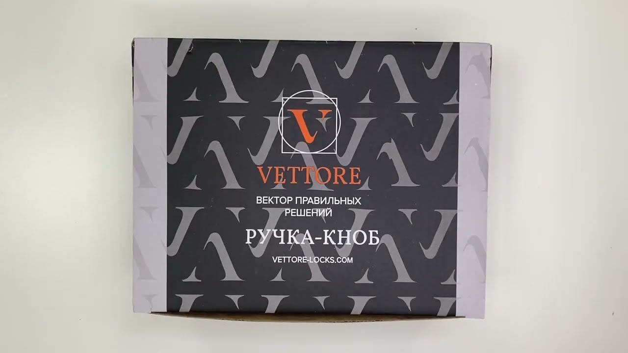 Ручка дверная КНОБ VETTORE A8023 BK AB