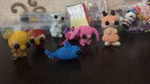 ОБЗОР НА ВСЕ МОИ АМИГУРУМИ ИЗ БИСЕРА//??амигуруми из бисера??обзорчик