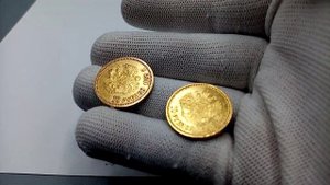Монеты золото 10 рублей Николай 2
