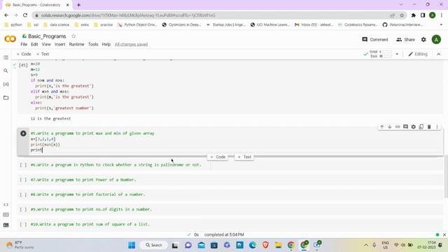 10-Basic Python Programs for beginners !!