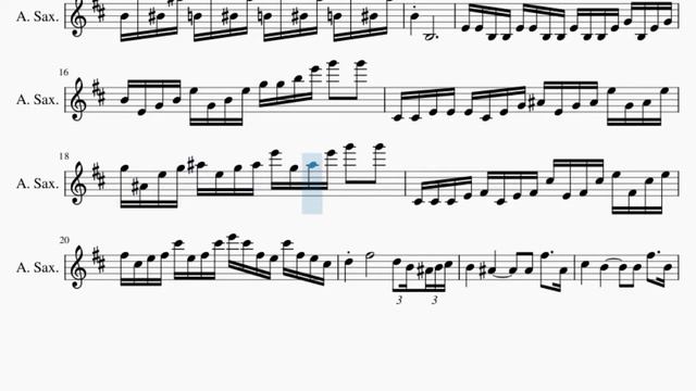 Alto Sax Sheet Music: How to play Moonlight Sonata 3rd Movement (Teppei Okada Violin Cover) смотреть онлайн