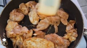 Быстрый ужин из азиатской кухни. Фунчоза с курицей и болгарским перцем.