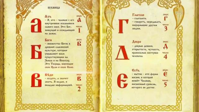 Послание предков в славянской азбуке 1 часть