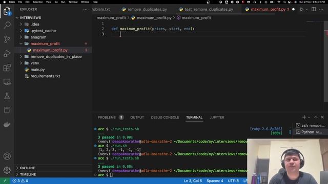 Python Program to Find Maximum Profit In a Prices Array