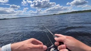 Рыбалка на Селигере!!! Pontoon 21 Cablista РУЛИТ........