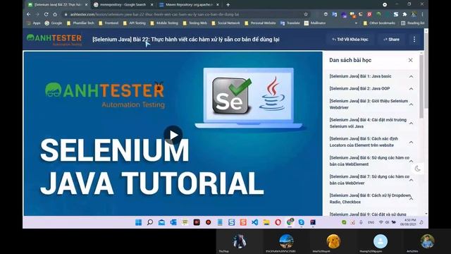[Selenium Java] Bài 20: Setup Maven Project - Thực hành viết các hàm xử lý sẵn cơ bản để dùng lại смотреть онлайн