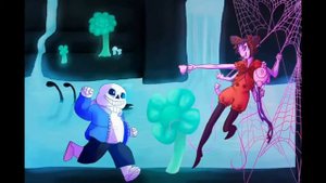 Санс и Маффет Любовь (Undertale)