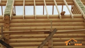 Дом из оцилиндрованного бревна 240 мм на ленточном фундаменте