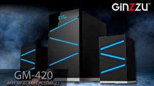 Обзор на мультимедийную акустическую систему 2.1 с Bluetooth от GINZZU. Model: GM-420.